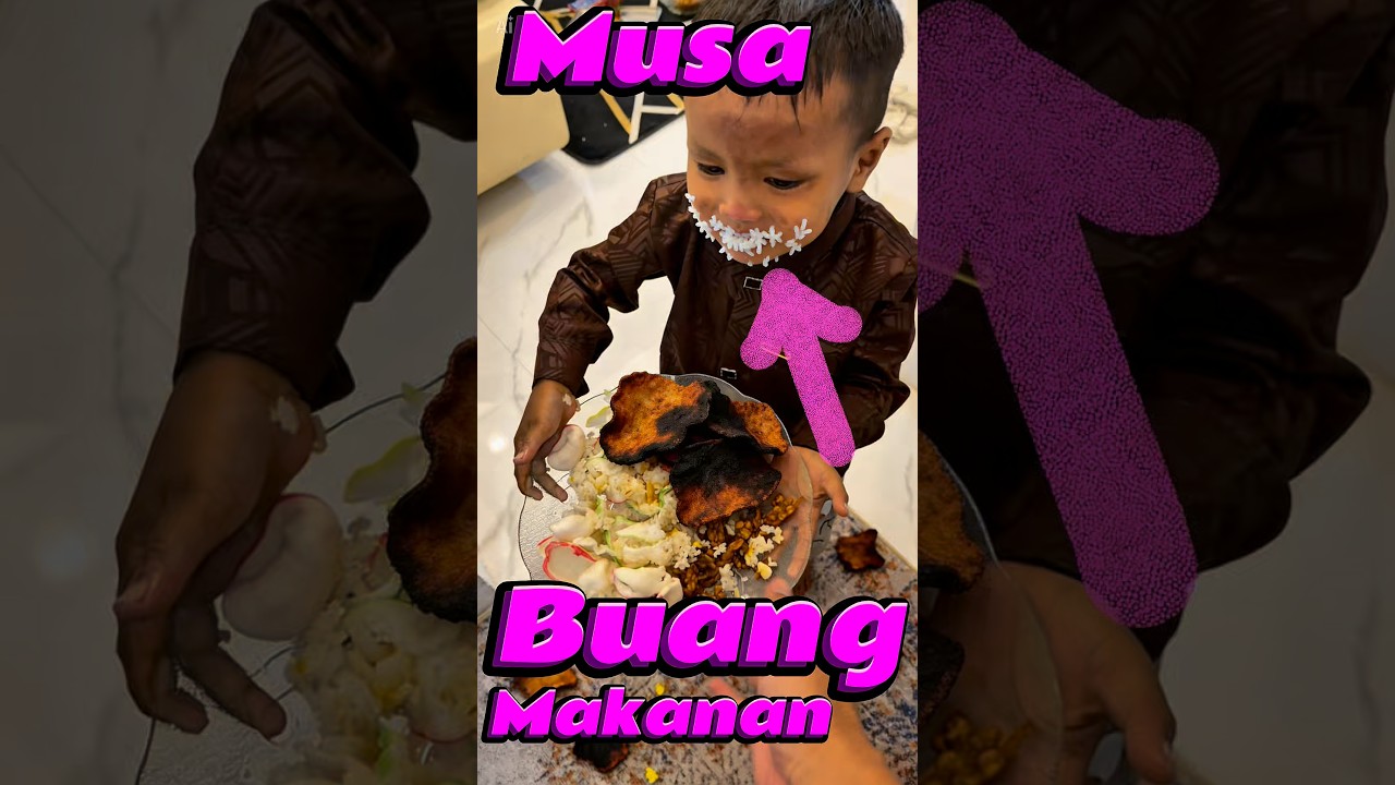 Musa buang buang makanan #comedy #minivlog #anakdesa