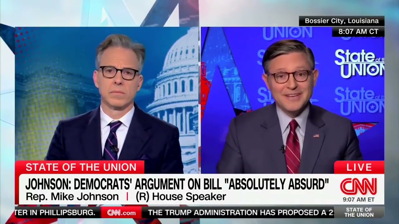 Speaker Johnson Joins Jake Tapper on CNN’s State of the Union - Published by Speaker Mike Johnson