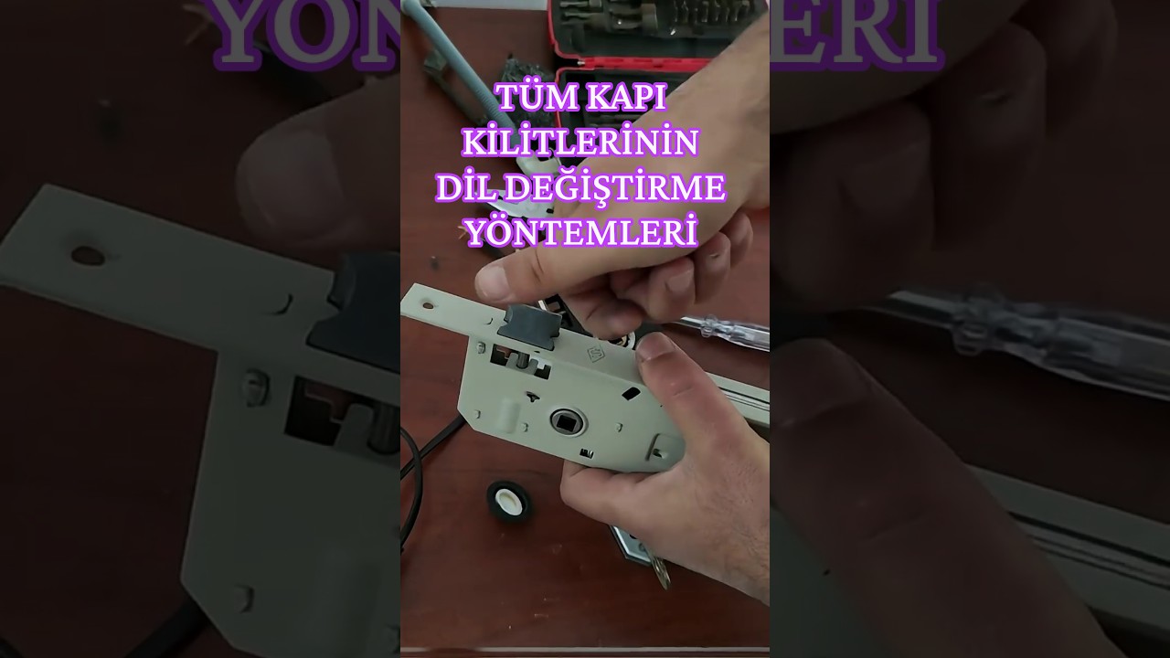 Tüm Markaların Oda Kapı Kilidi Dil Döndürme Yöntemi #pratikbilgi #pratikyöntem #keşfet