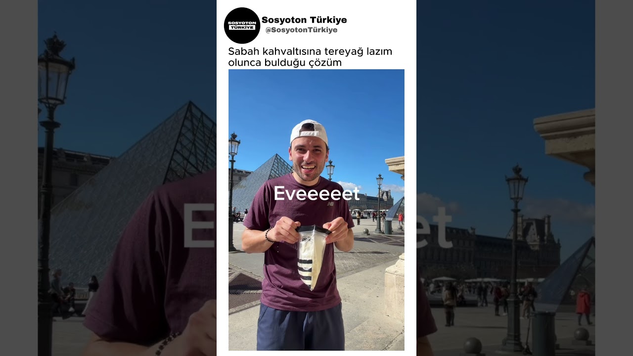 Koşarak Tereyağ Yapımı🤣🤔 @EmirInParis