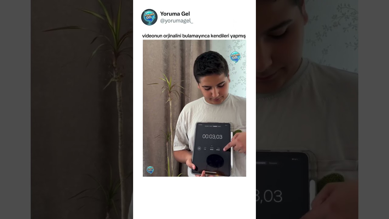 videonun orjinalini bulamayınca kendileri yapmış