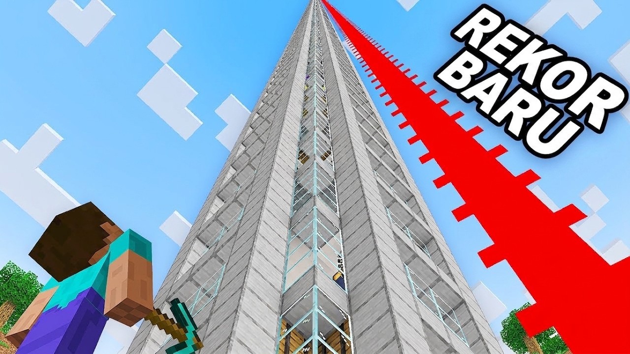Saya Membangun Markas Minecraft Tertinggi di Dunia