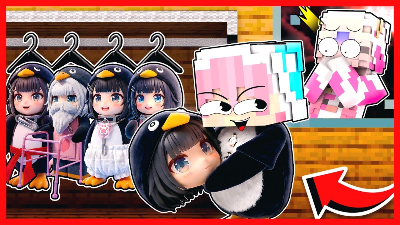 ATUN BERUBAH MENJADI KELUARGA GUGUGAGA PENGUIN DAN PRANK MOMON !! Feat @sapipurba Minecraft