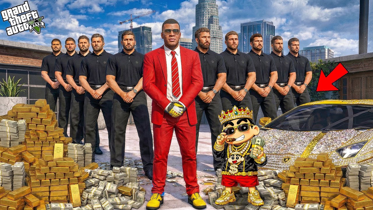 GTA V: Franklin And Shinchan Tuch Anything Become Gold And Diamonsds In GTA 5 Telugu | #gta5