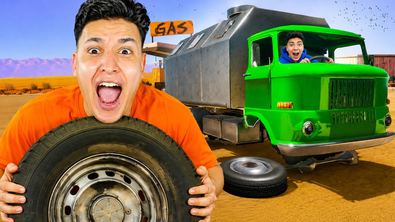 لقينا سيارة جديدة في نص الطريق! 😱🚛 سبنا سيرتنا وخدناها | السفر الطويل Nomad Drive