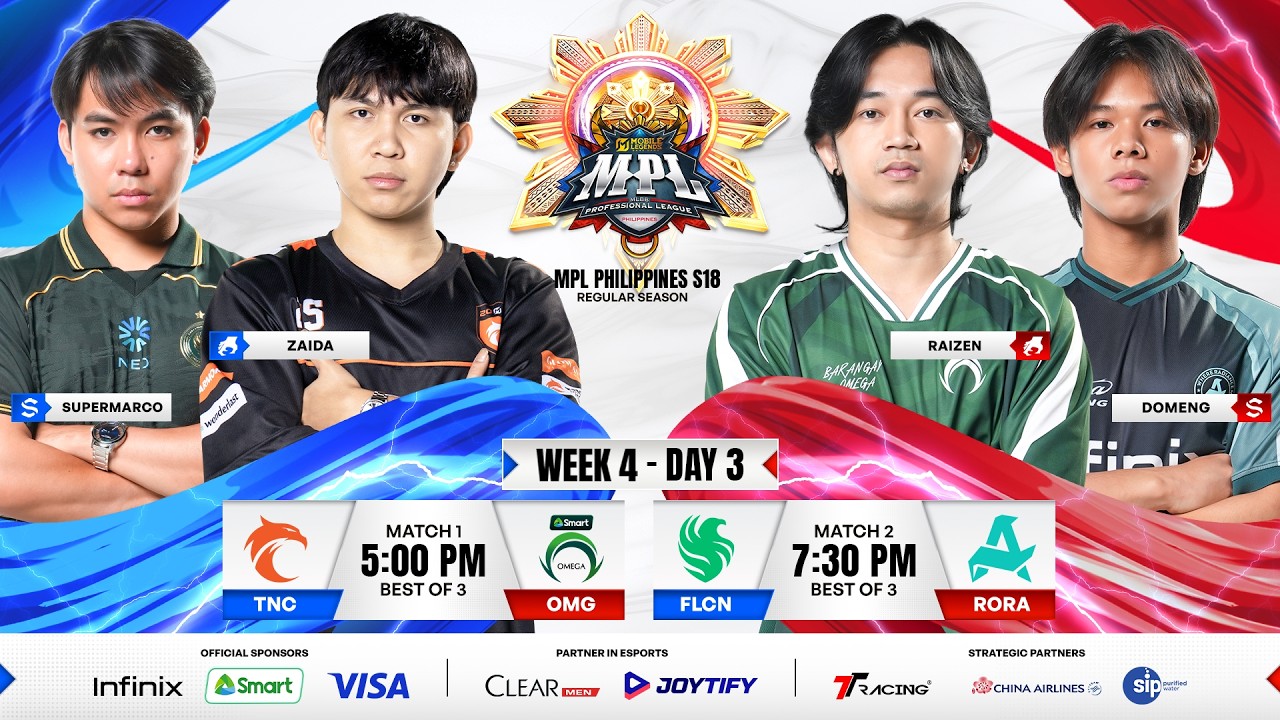 🔴 LIVE | MPL PH S18 | FILIPINO - Week 4 Day 3