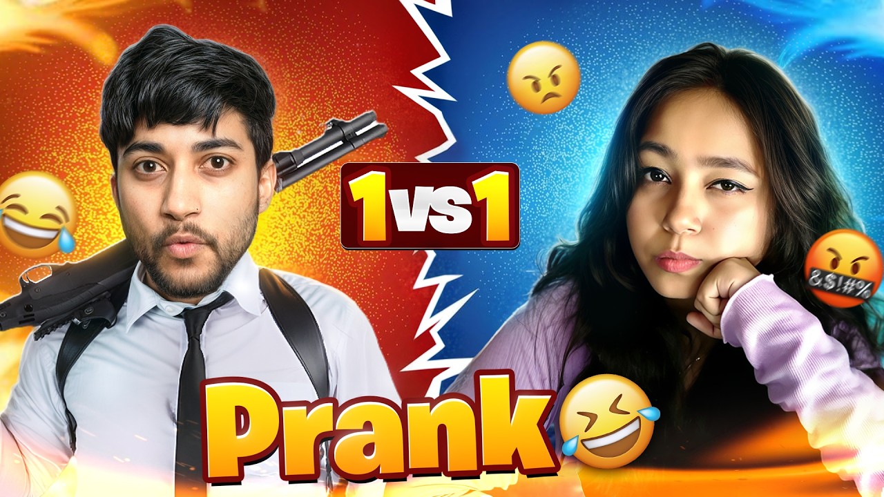 She Challenged Me After Prank 😳 1v1 Battle With Pro Girl YouTuber | Free Fire