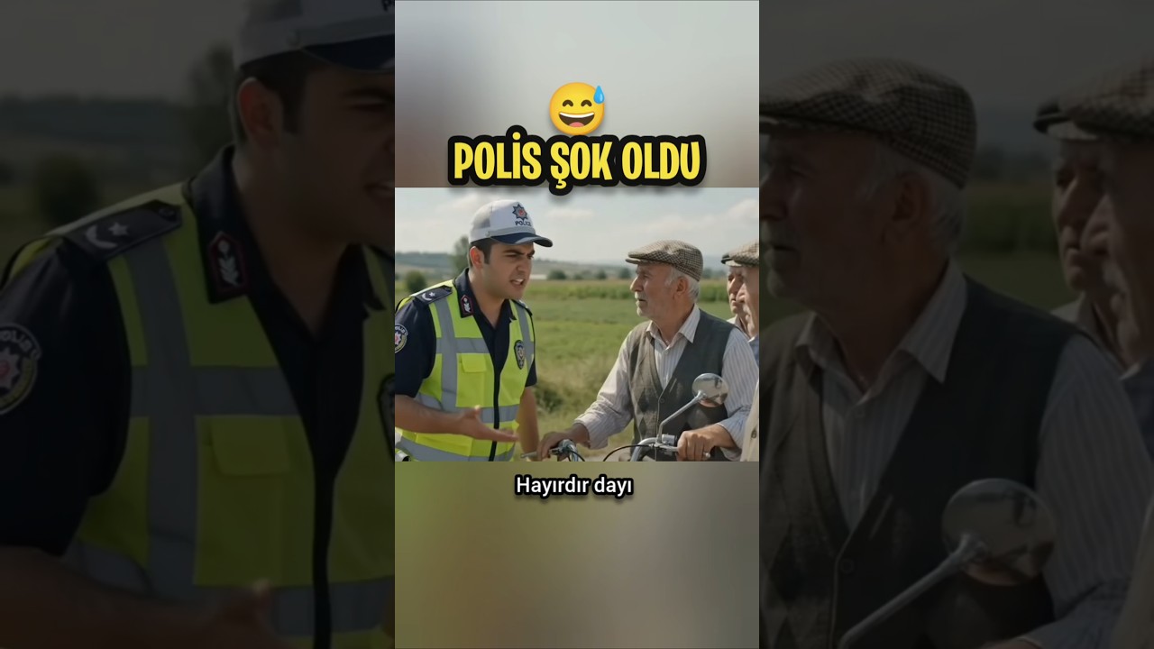 Dayılar polisi şok etti.!! 😅 #komedi #komikvideolar #mizah