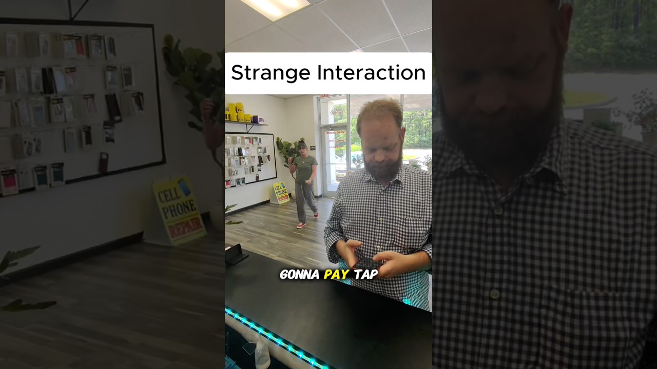 STRANGE INTERACTION ‼️ #smartphone #brokenfix #problemfix #gaming #tech #pov #repairs