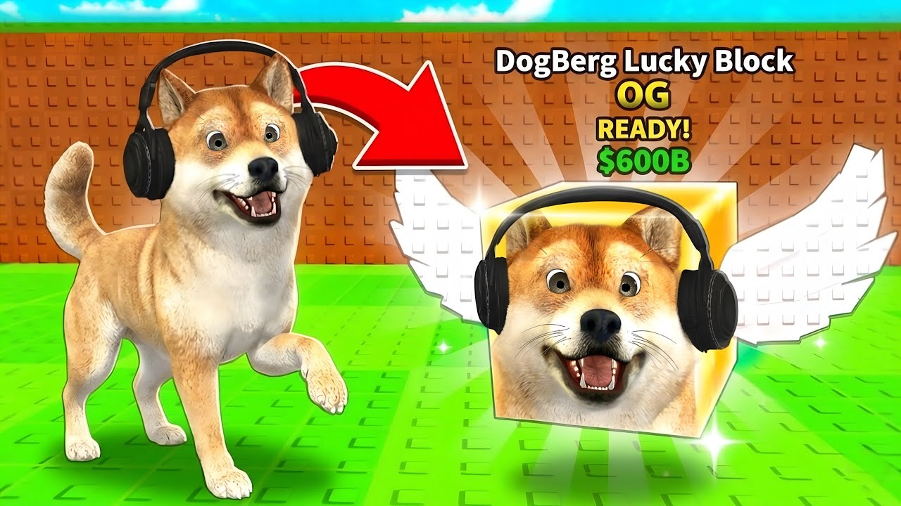 EU VIREI UMA LUCKY BLOCK...