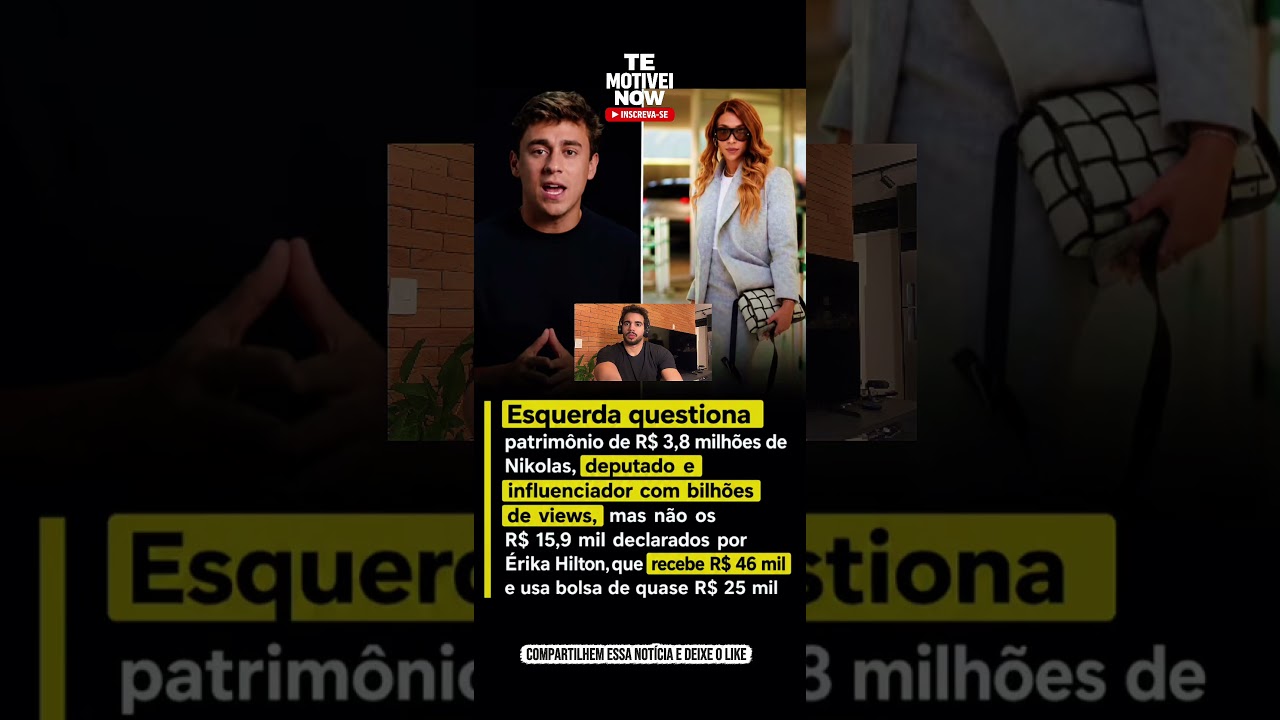 ESQUERDA QUESTIONA NIKOLAS FERREIRA E ERIKA NÃO? #noticias #governo #politica