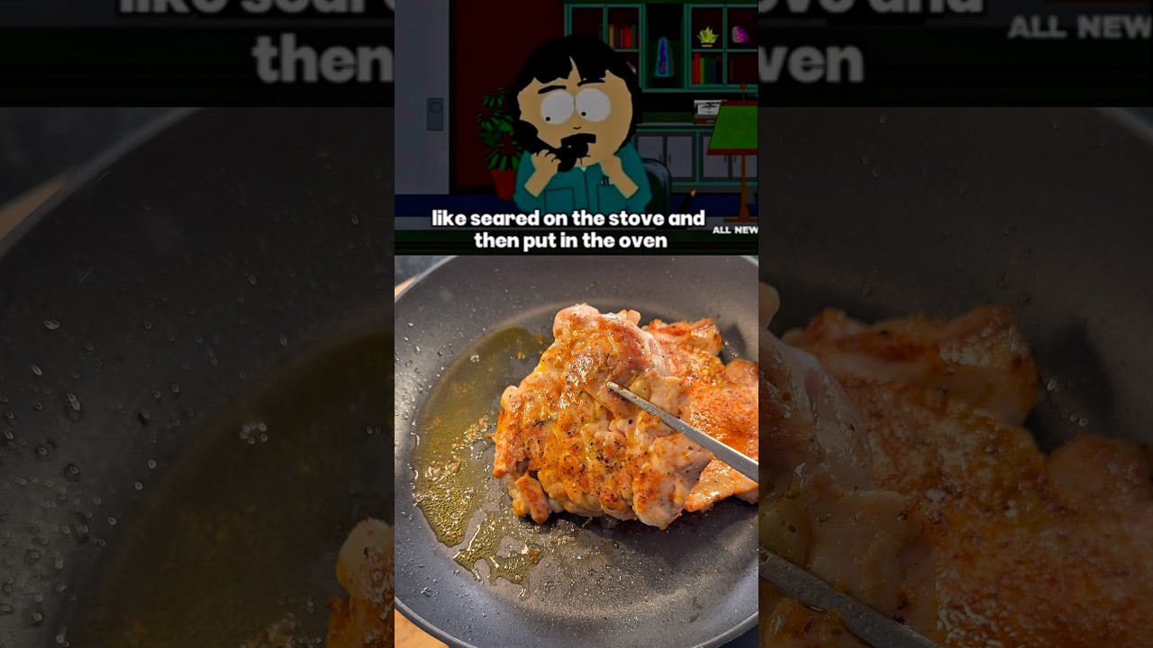 Pan roasted chicken from South Park 🍗#southparkfans #southpark#moviefood #chicken  #chickenrecipe