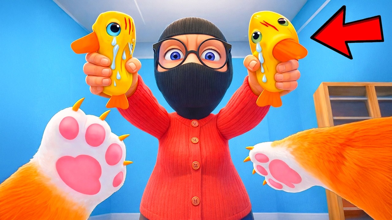 شخص مجهول خطف البطات! 😨!وأنصدمت من الحقيقة!💀 I Am Cat VR