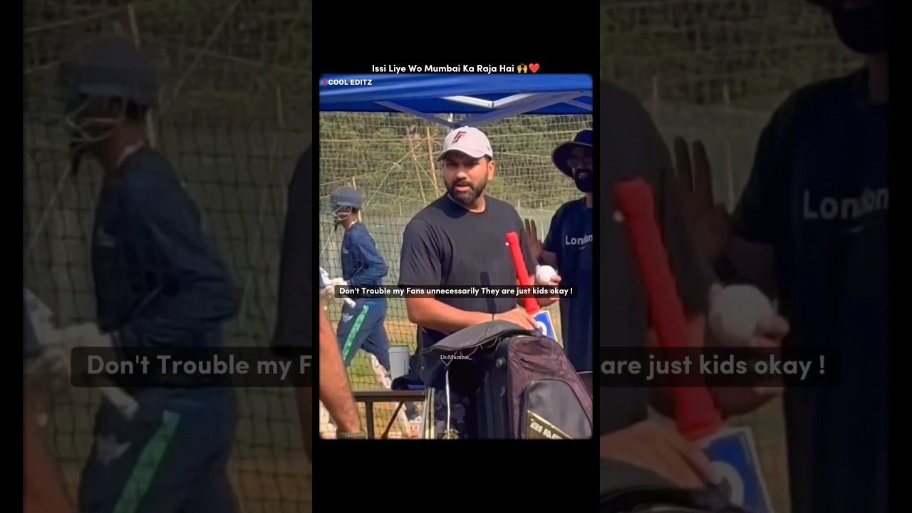This is Why Rohit Sharma is Called Mumbai Cha Raja 🙌❤️ #shorts #rohitsharma #cricket