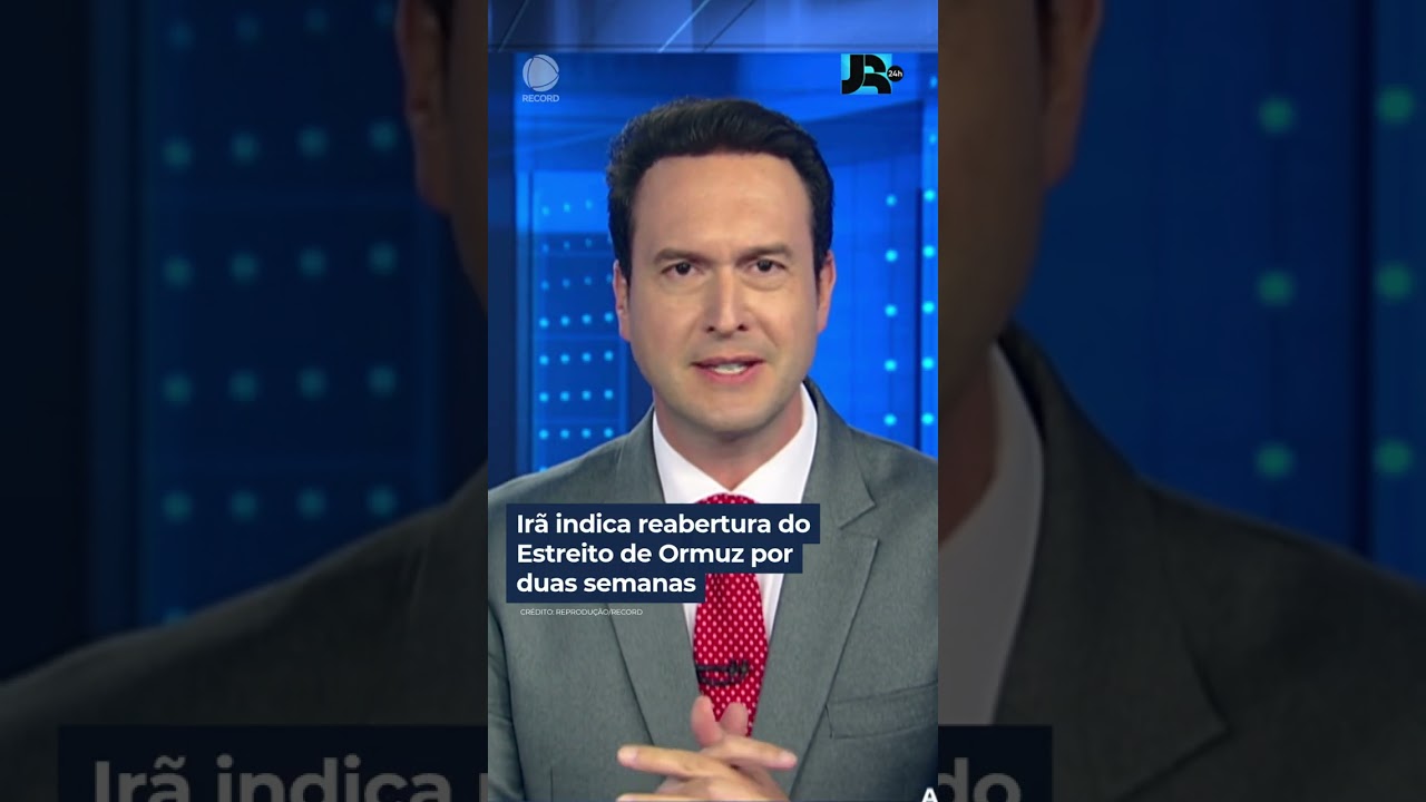 Irã indica reabertura do Estreito de Ormuz por duas semanas #Shorts #JornalDaRecord #JR24H