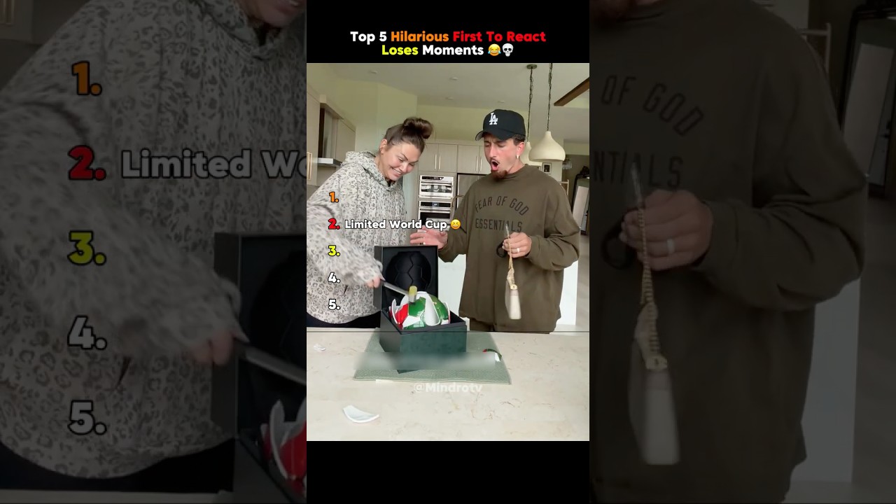 Top 5 Hilarious First To React Loses Moments (Who Is The Winner?!) 😂💀