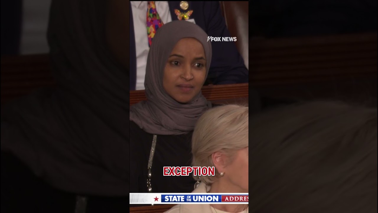 Ilhan Omar SHAKES HEAD as Trump decries Somali migrants #shorts #usa #us #politics #trump - Published by Fox News