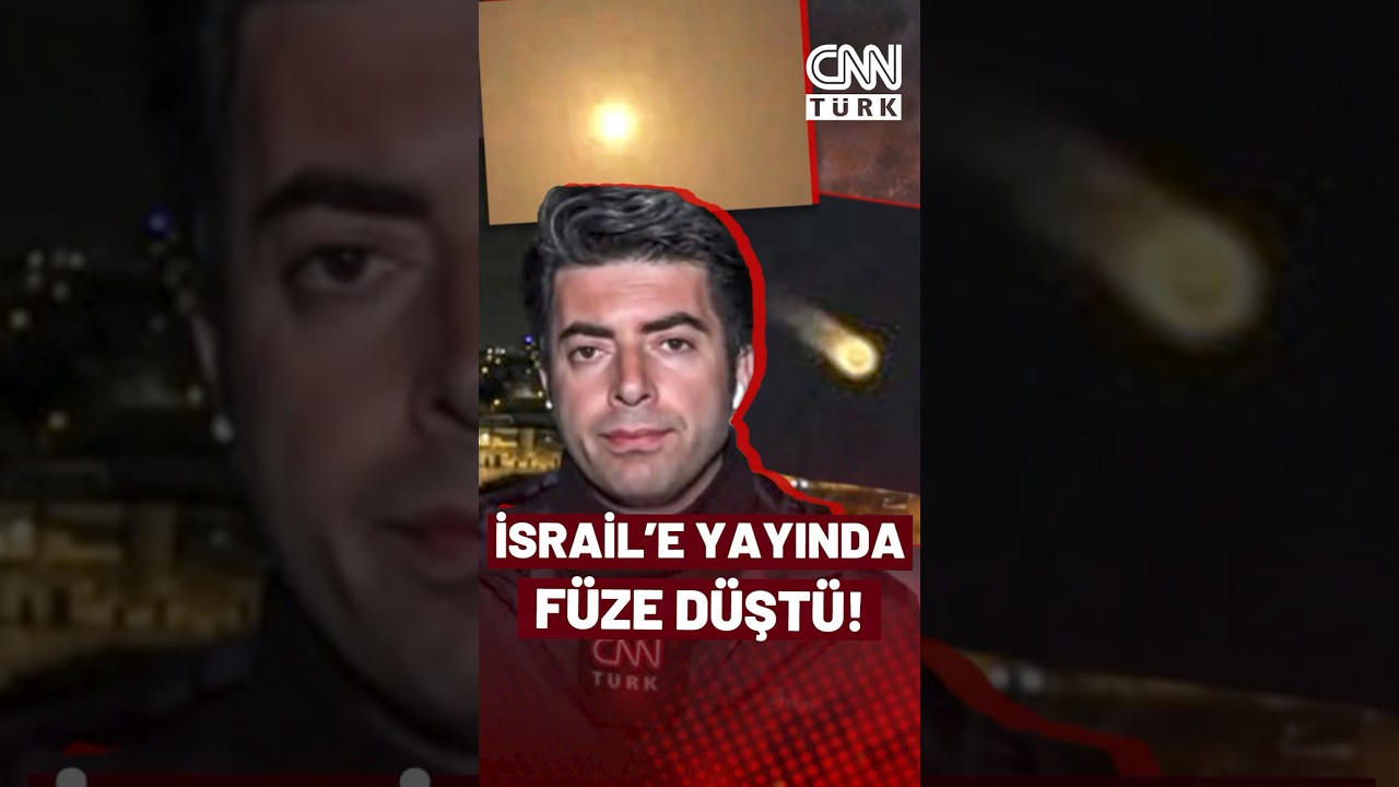 SON DAKİKA🚨Savaşın En Sıcak Anı: CNN TÜRK Canlı Yayınında Tel Aviv’e Füze Düştü!