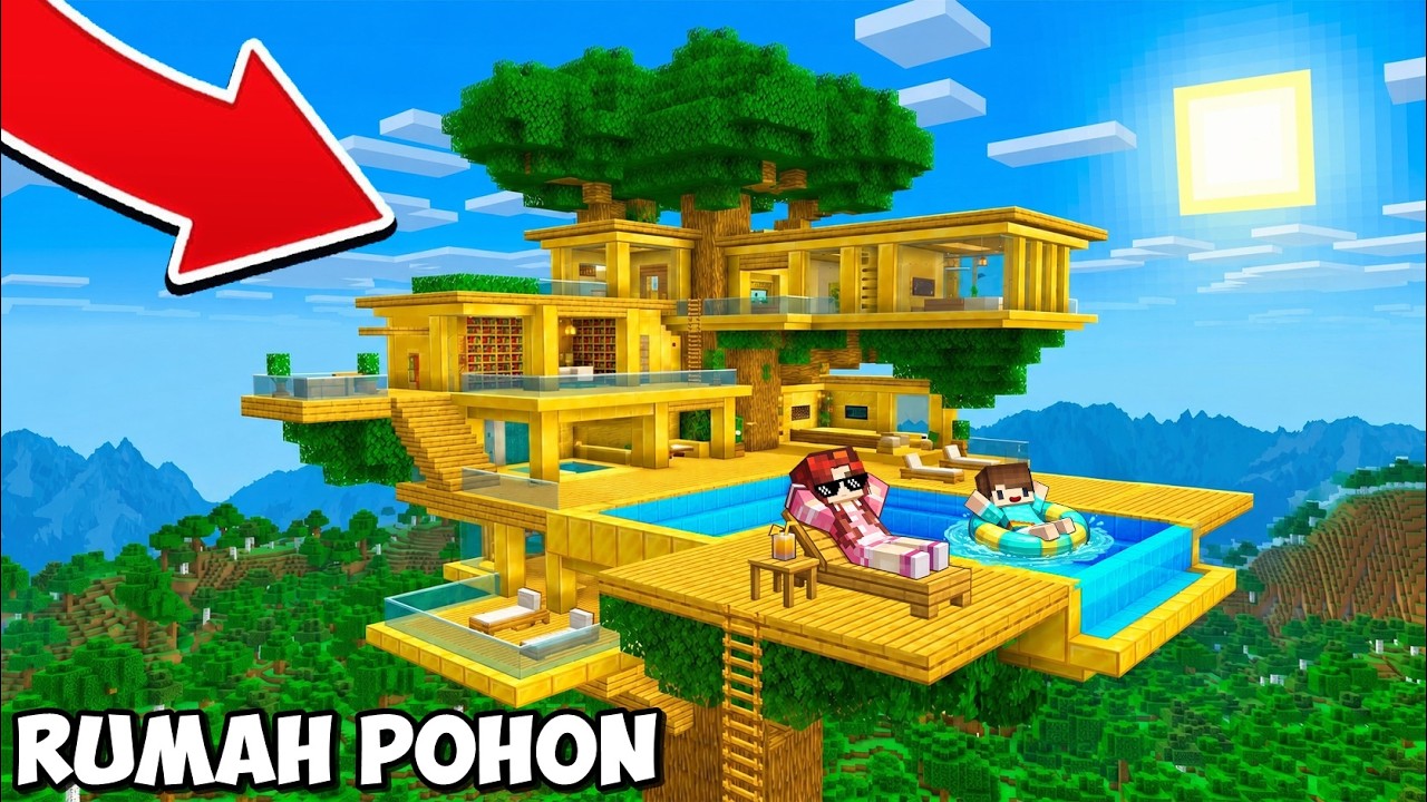 MAMA & BOCIL BIKIN RUMAH POHON PALING MAHAL FULL EMAS BERKILAU ✨