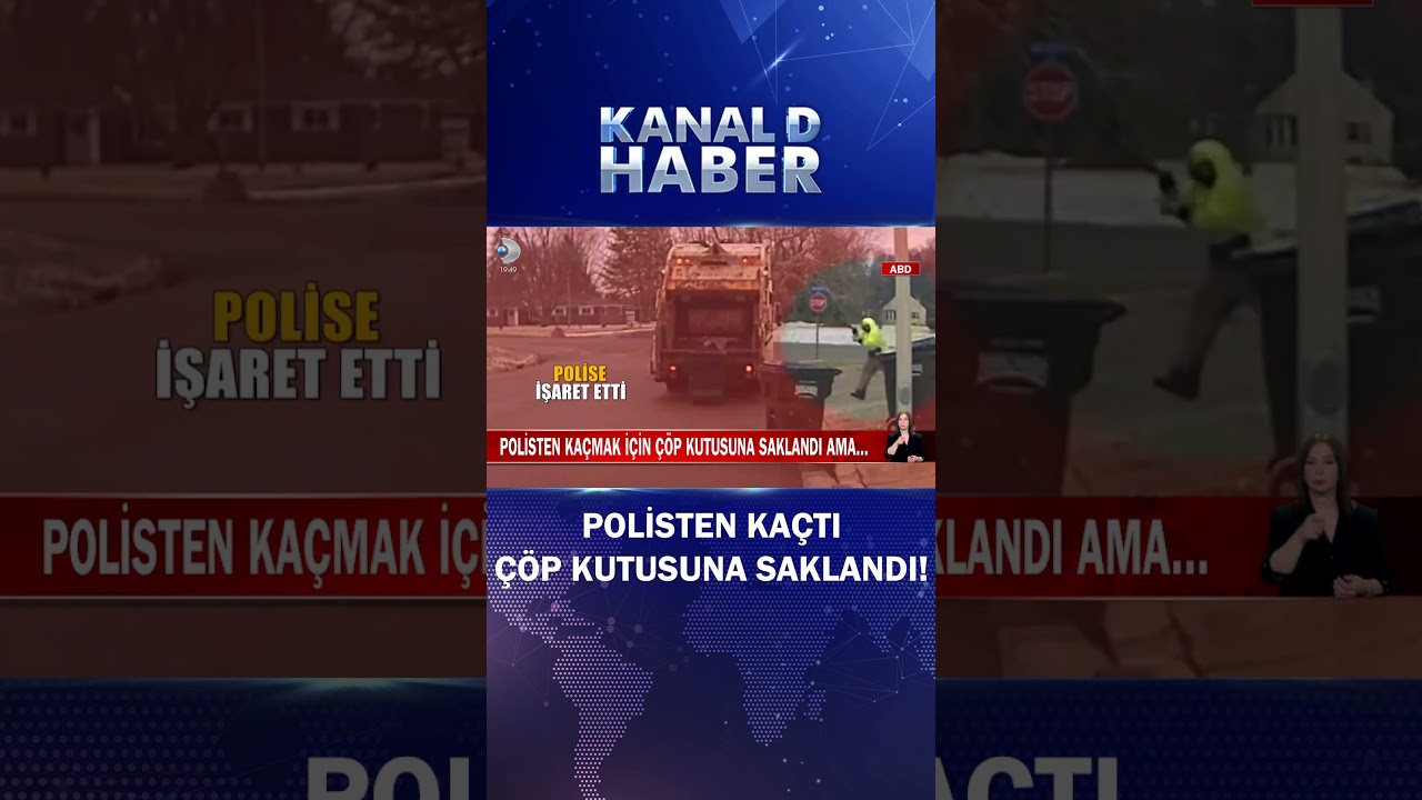 Polisten Kaçmak İçin Çöp Kutusuna Saklandı Ama...