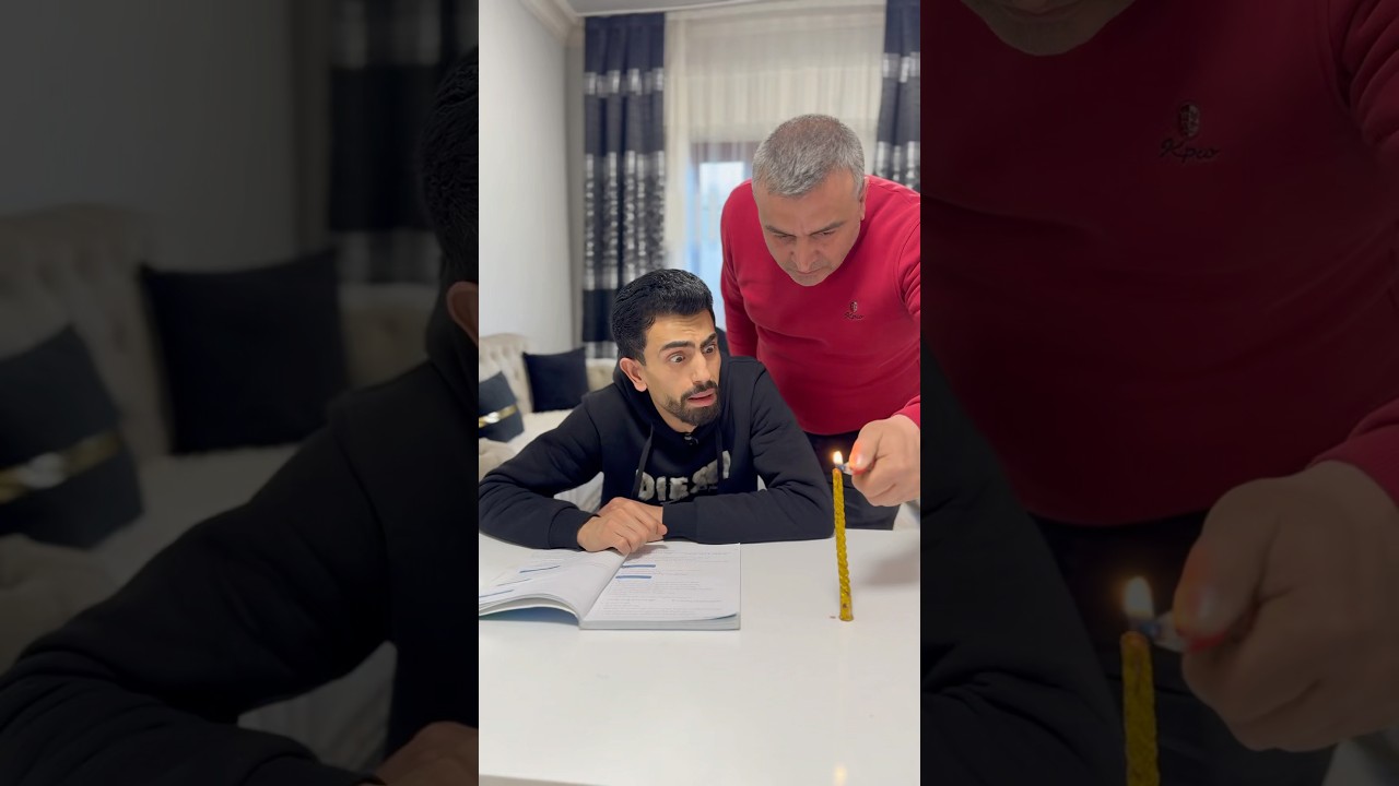 الشمعة السحرية 🤣🤣 #shorts