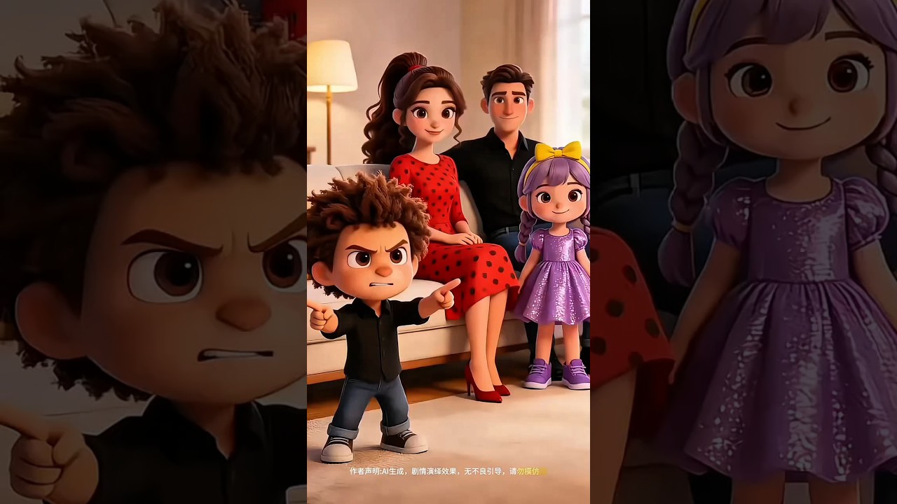 nggak suka rambut kribo! #shorts #animasi #kartun