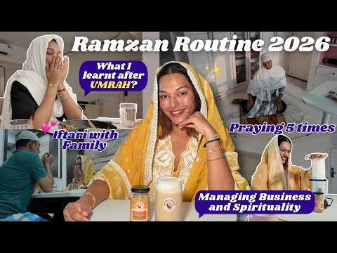 What I learnt AFTER UMRAH? Ramzan Routine 2026✨#HustleWSar
