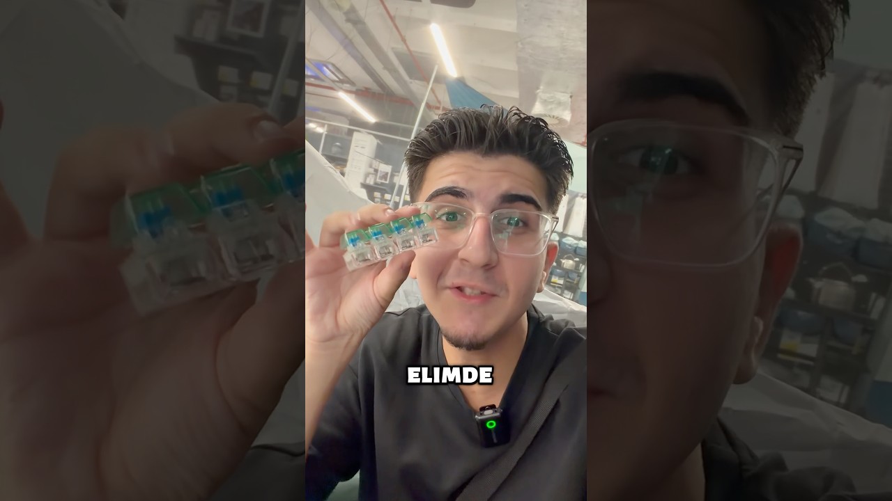 Mağazada stres klavyesi sakladım