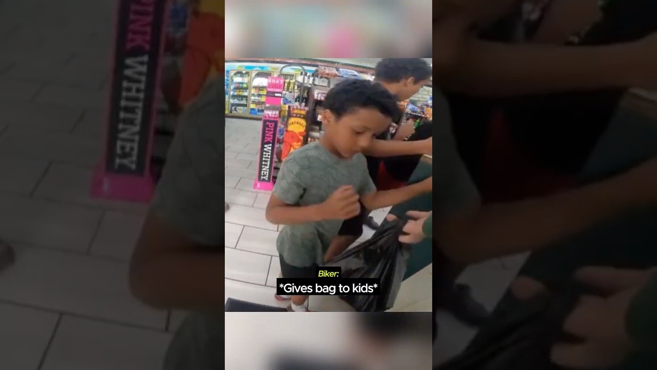 Biker Makes Kids Day! 🥹 - Published by Uncut Moto