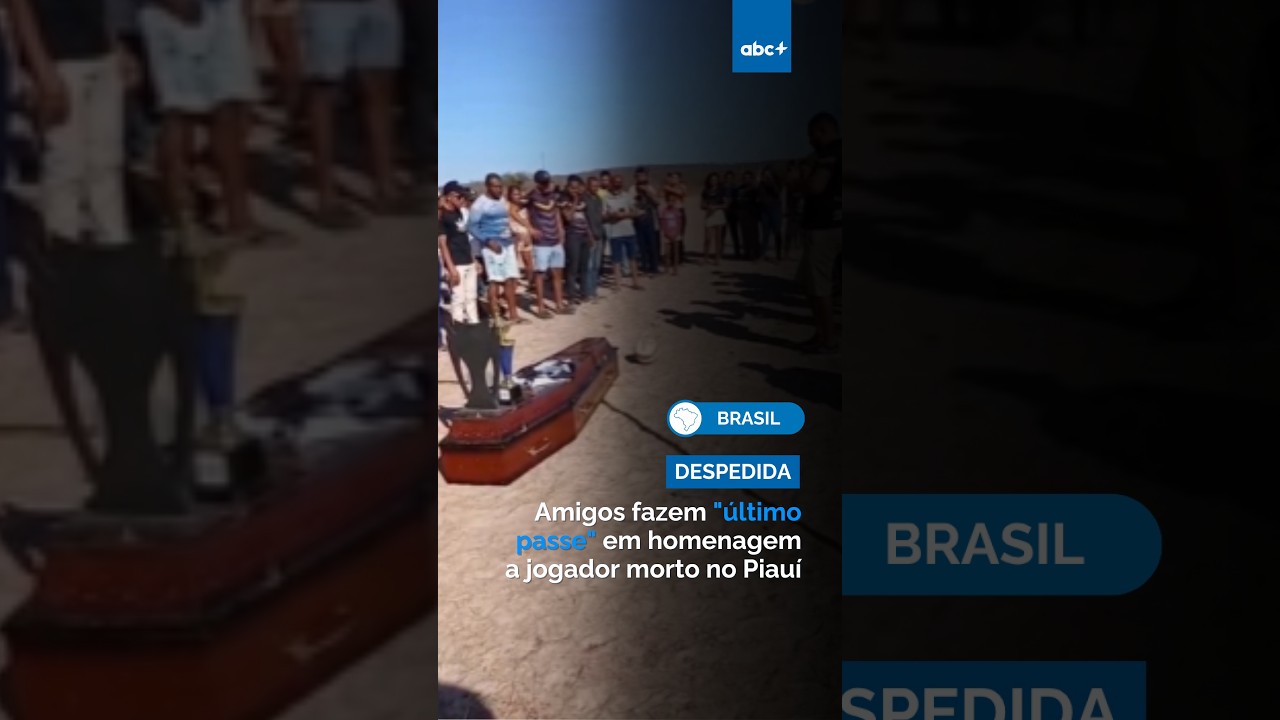 Amigos fazem "último passe" em homenagem a jogador morto no Piauí