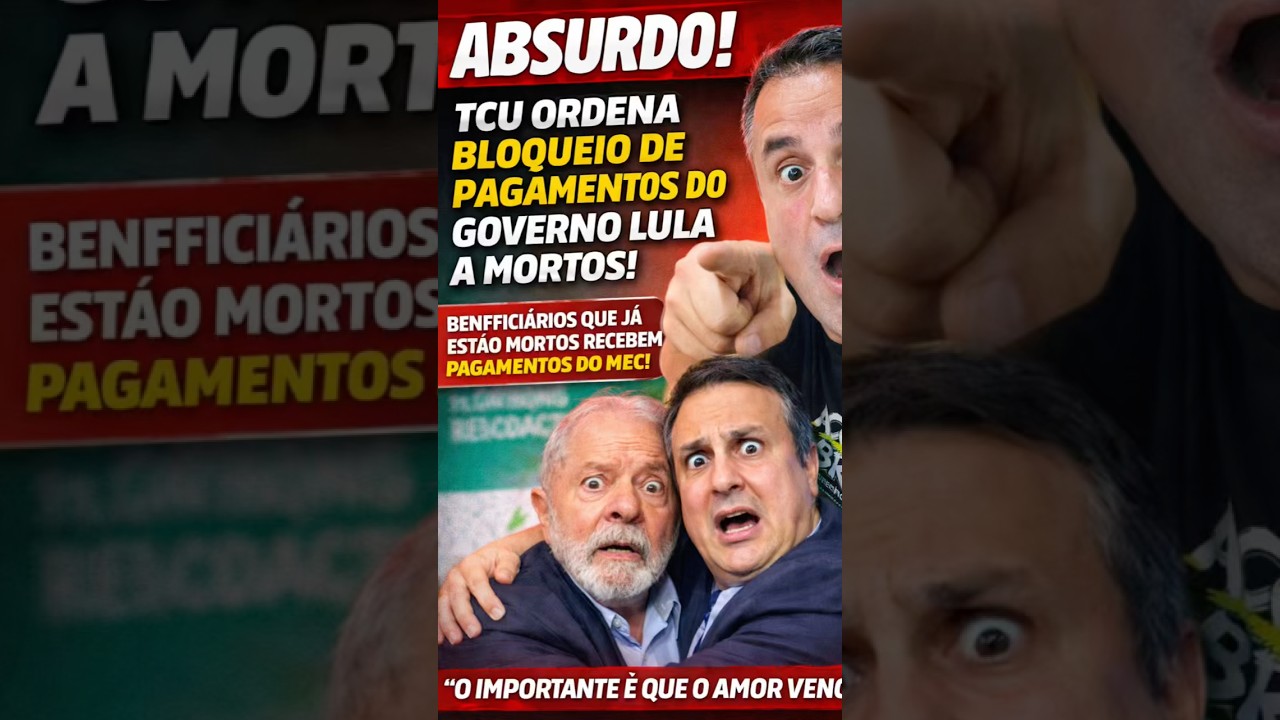 URGENTE: DINHEIRO PÚBLICO PARA MORTOS? #noticias #politica #jornalismo #bolsonaro #lula