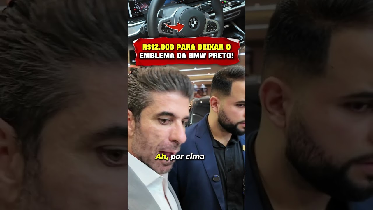 Ele Gastou R$12.000 Para Deixar o Emblema da BMW Preto! #tcar #tcarimports #carros #motos #carro