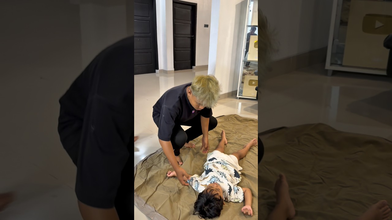 Kasian rafasyah tidur dilantai