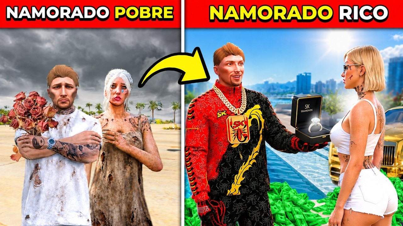 Conseguindo NAMORADA de POBRE ATÉ RICO no GTA 5 RP!