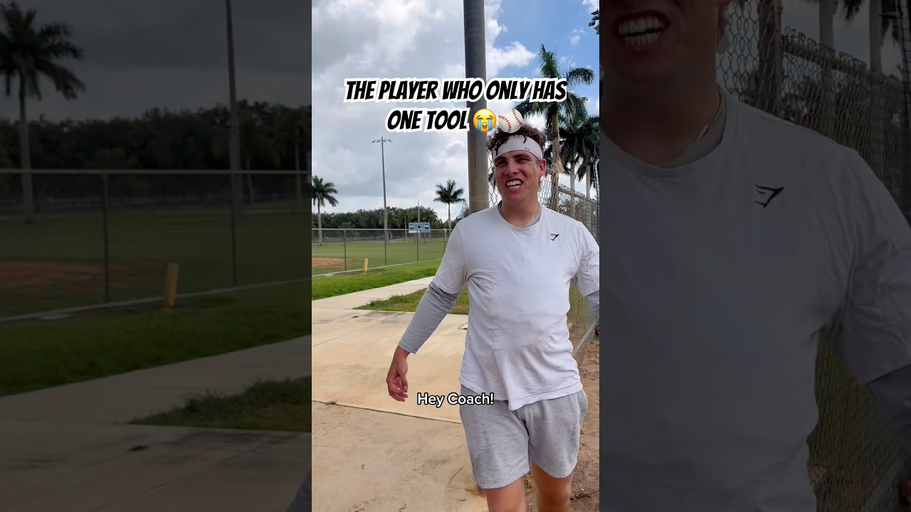 Dude only has ONE tool!😭⚾️ #baseball #baseballszn #baseballlife #viralshort #sports #athlete