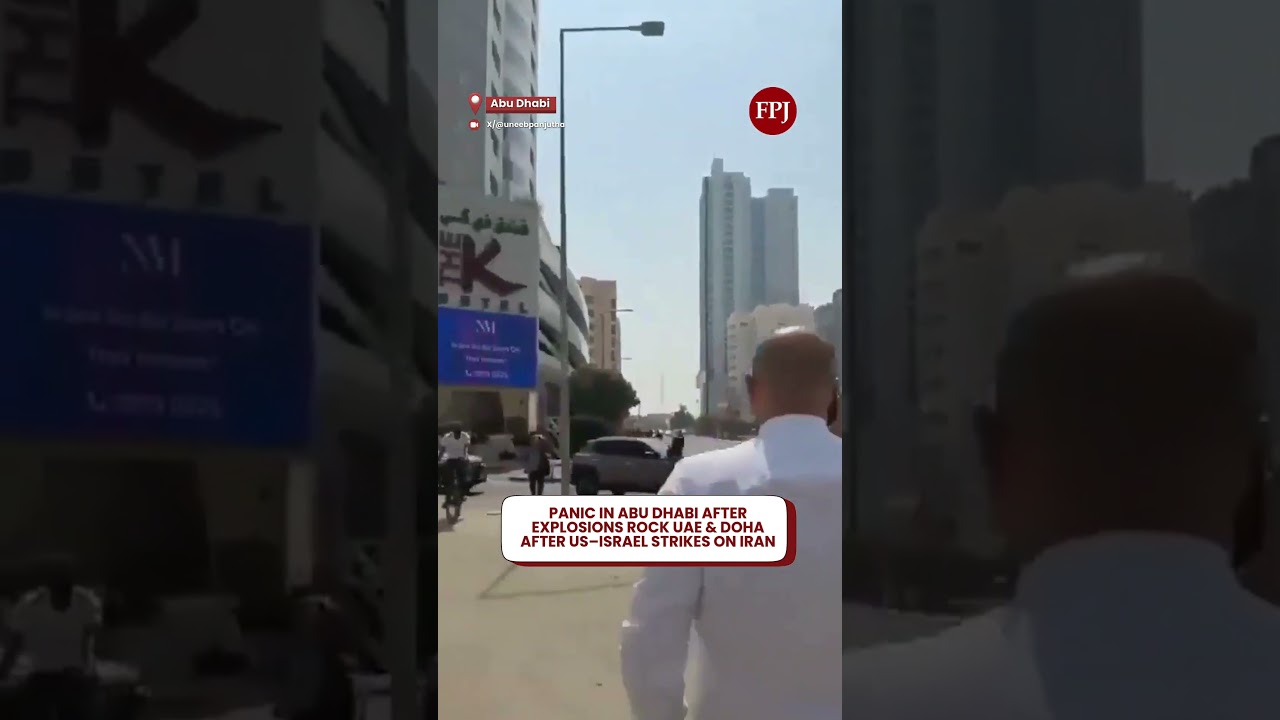 PANIC IN ABU DHABI: Explosions Rock UAE & Doha After US–Israel Strikes on Iran