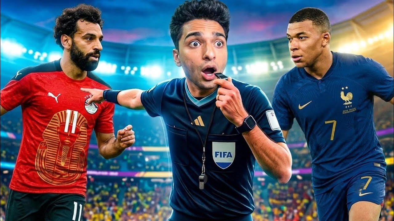 اشتغلت حكم في تهائي كأس العالم بين منتخب مصر ومنتخب فرنسا طردت امبابي 😱 | motion soccer pro