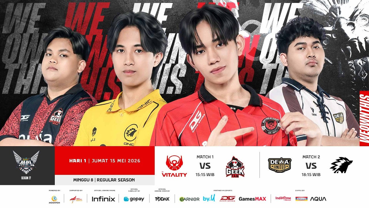 🔴 LIVE | MPL ID S17 | Regular Season Hari 1 Minggu 8 | Bahasa Indonesia