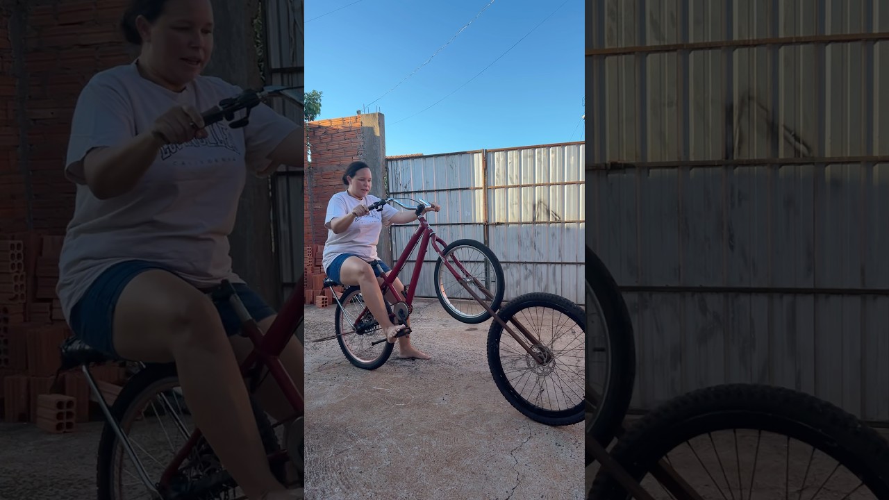 Suspensão a ar na bike #montadinha #bike #grau244 #motorizada