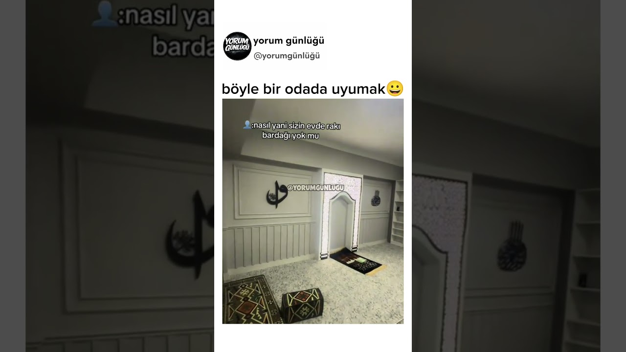 böyle bir odada uyumak😅