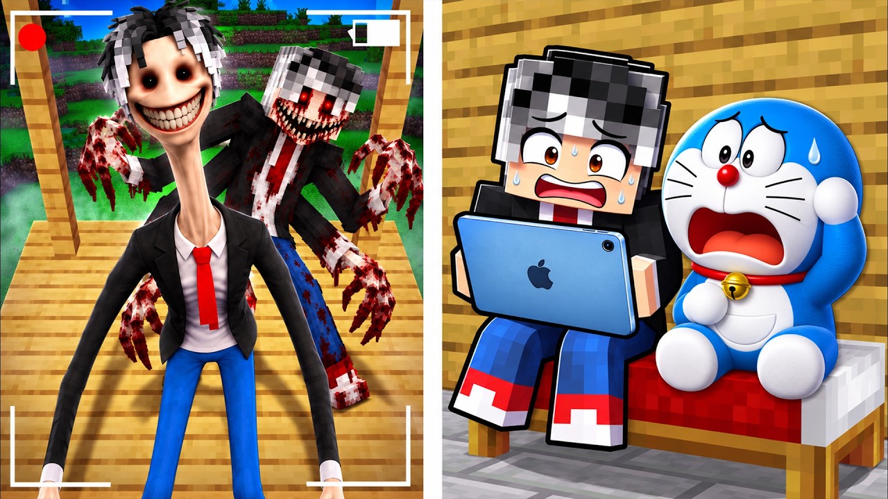 GİZLİ KAMERAYLA Korkunç Canavarlarımı YAKALADIK - Minecraft
