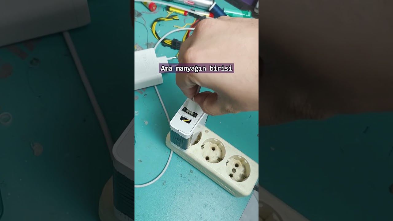 Powerbank ama adaptör. bu da böyle bir manyaklık.