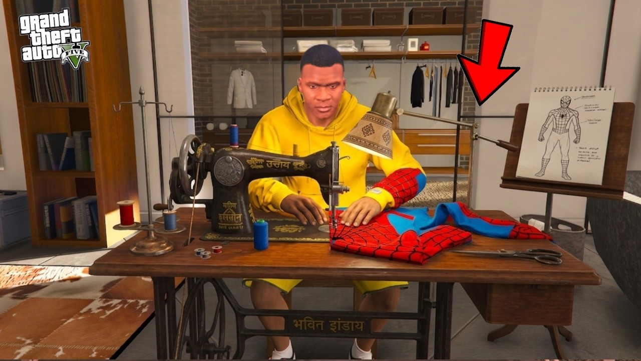 Franklin Created Spiderman Suit To Become Spiderman in GTA 5 !