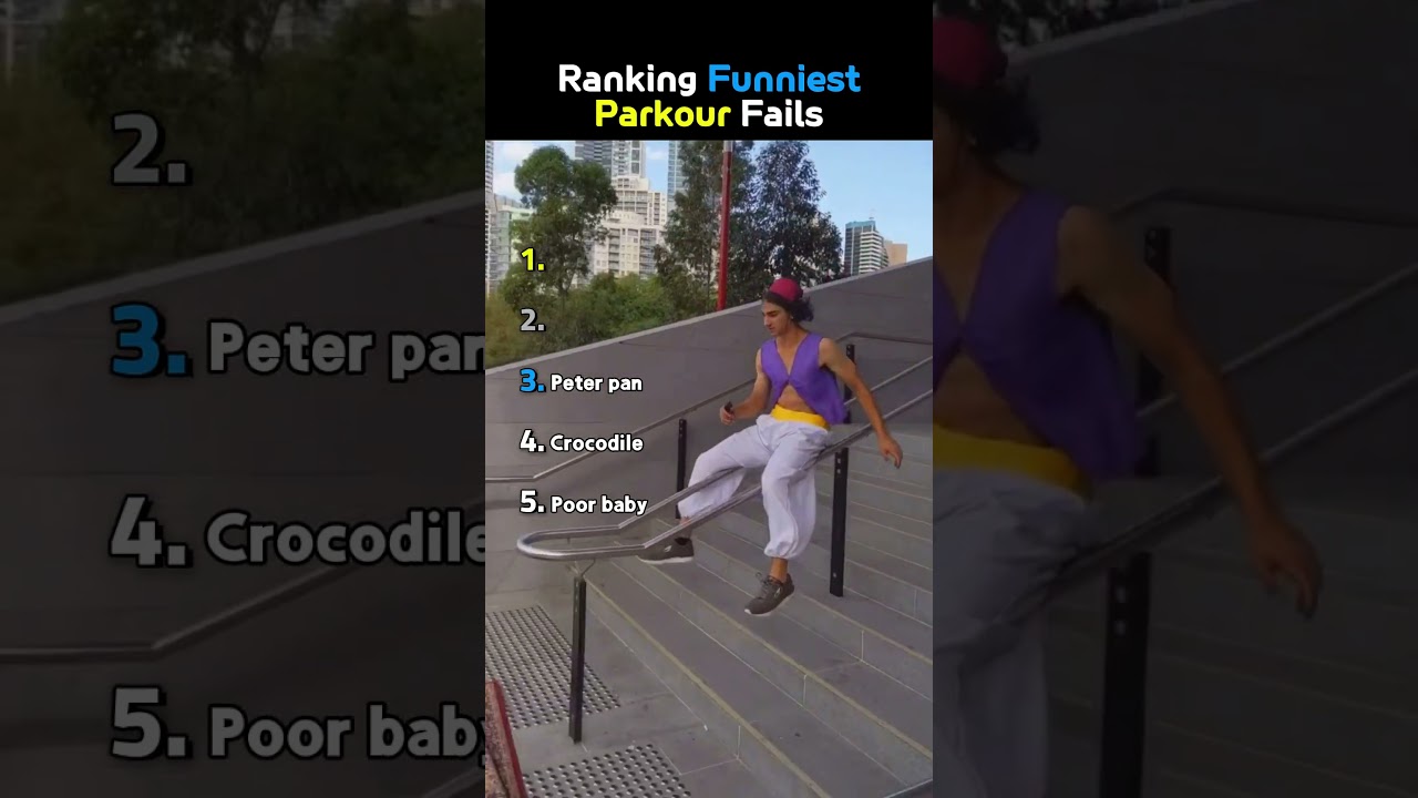 Ranking Funniest Parkour Fails😭😭