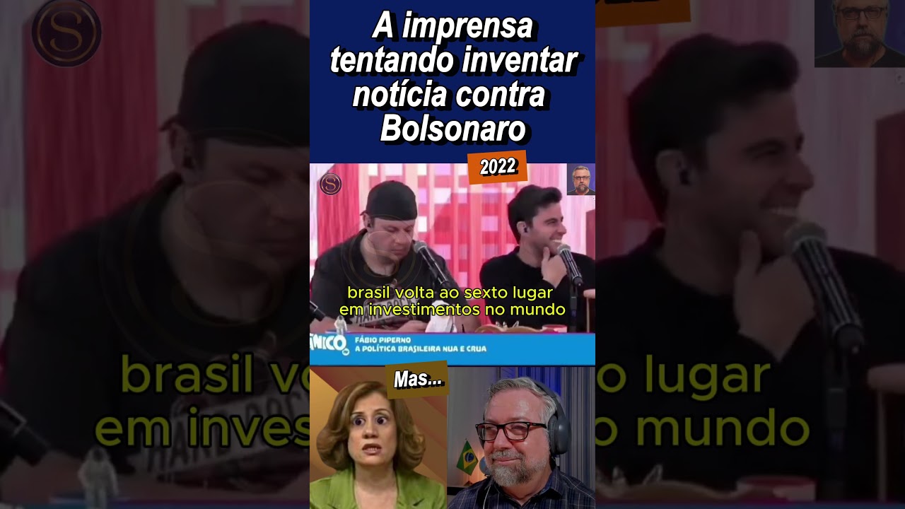 A impensa tentando criar notícia falsa contra Bolsonaro em 2022