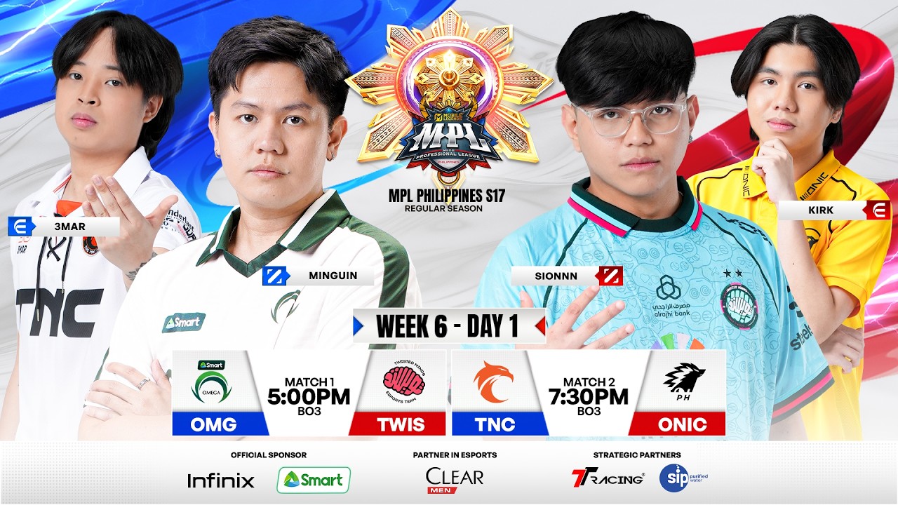🔴 LIVE | MPL PH S17 | FILIPINO - Week 6 Day 1