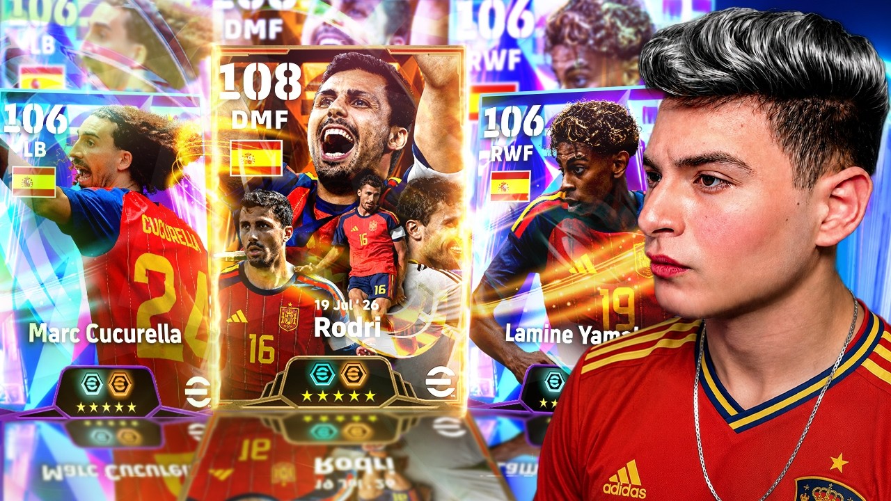 البحث عن أبطال كأس العالم 🥶🔥 تفجير بكج اسبانيا بقيادة رودري البيج تايم 🤯🔥|eFootball 2026