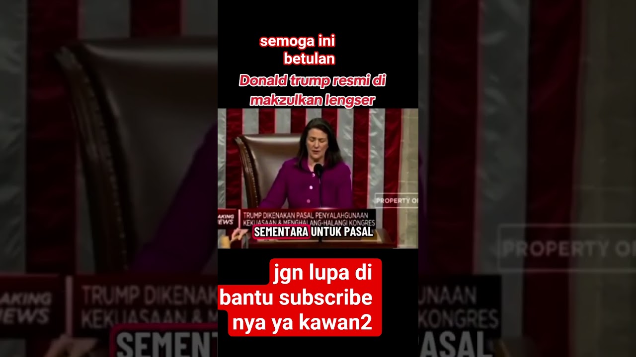 Donal bebek di makzulkan lengser dari jabatannya