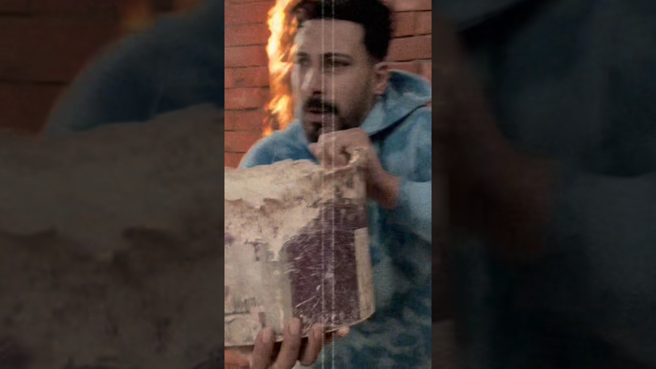 حريق في المزرعه والكلاب 😱