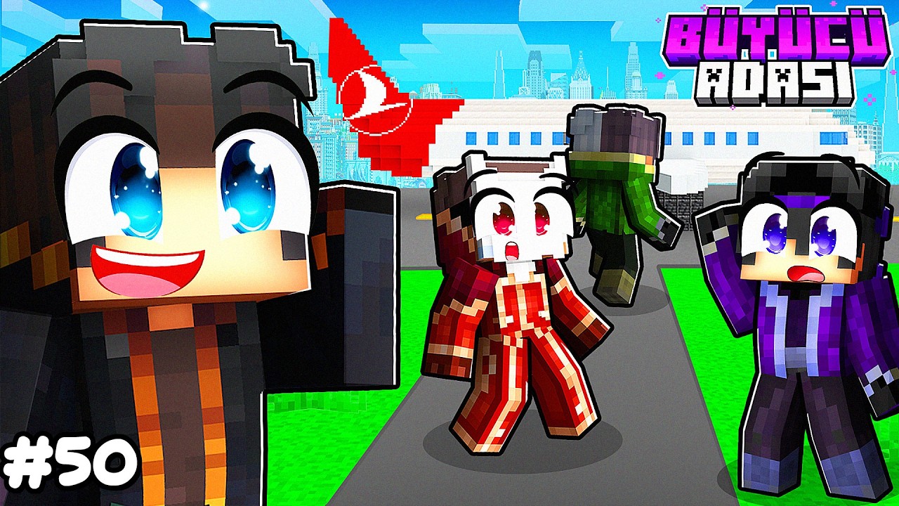 Adem Ve Ahmet Büyücü Adasını Terk Etti! ✈️ | Minecraft Büyücü Adası #50